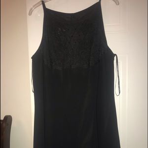 Long black lace top long after 5 gown